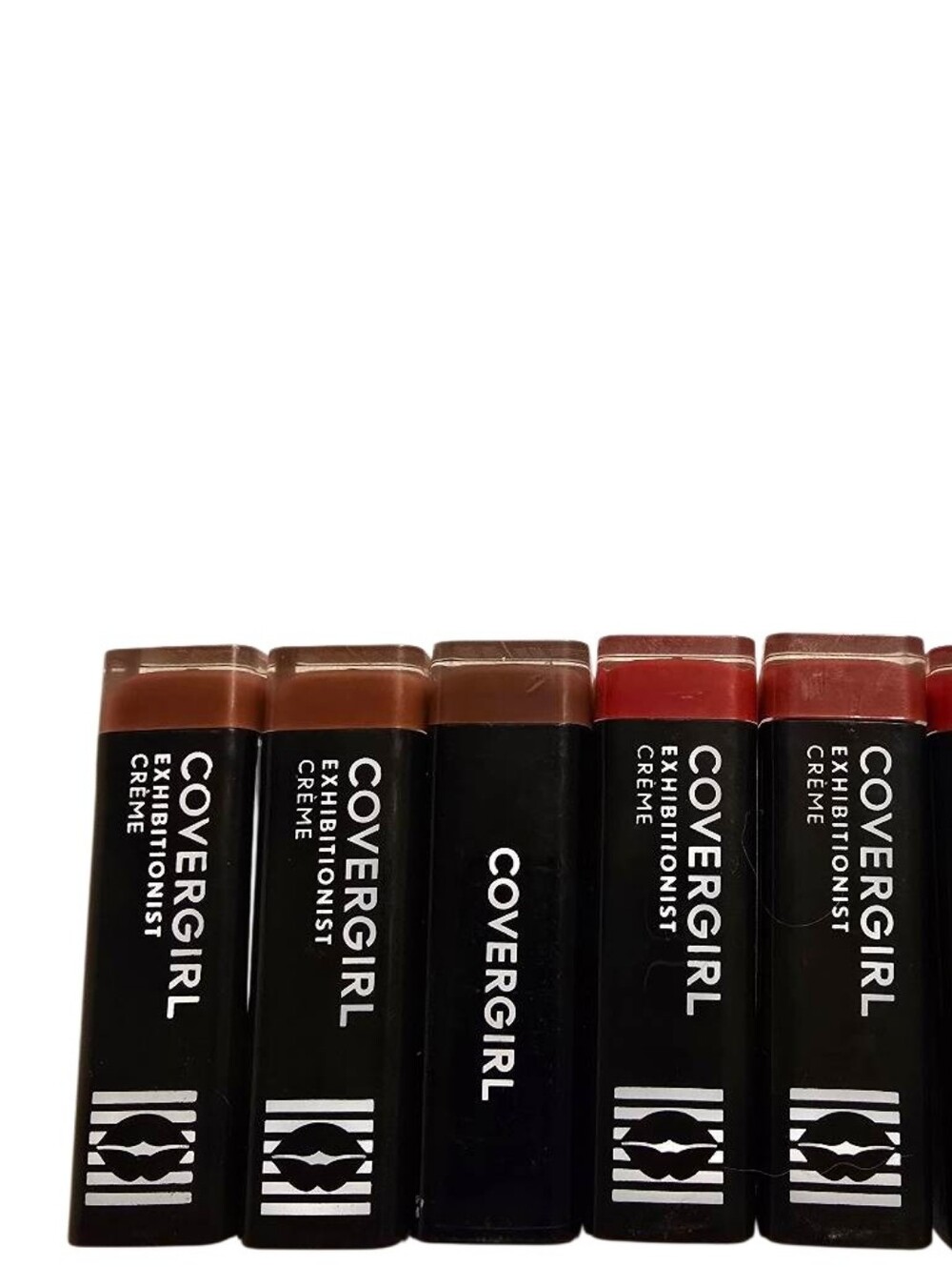 CoverGirl Exhibitionist Crème Lipstick Lot – Real Red, Hot, Coffee Crave, Sultry